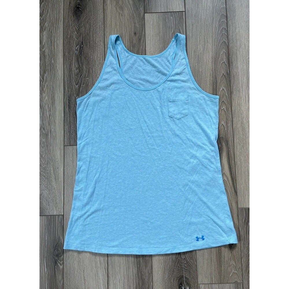 Under Armour Charged Blue Lightweight Athletic Tank Women’s Sz Medium 1253961
